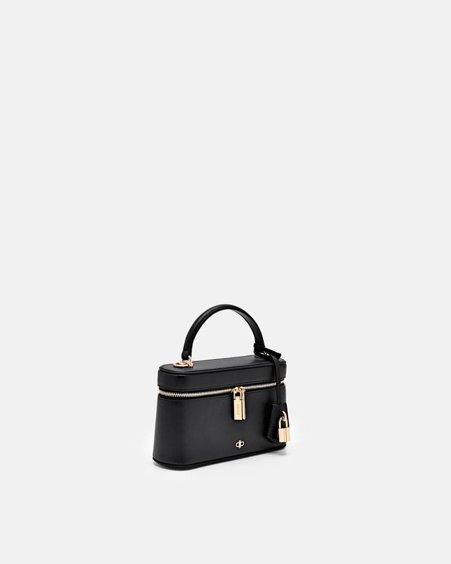 Ari Leather Shoulder Bag - Black