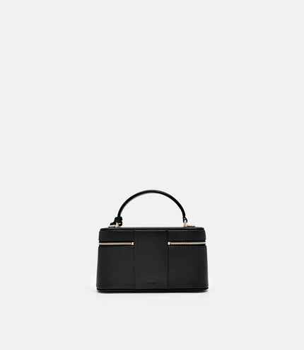 Ari Leather Shoulder Bag - Black