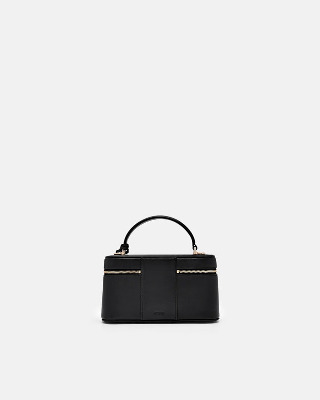 Ari Leather Shoulder Bag - Black