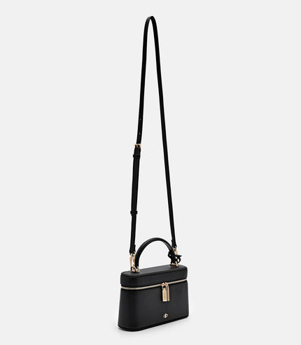 Ari Leather Shoulder Bag - Black