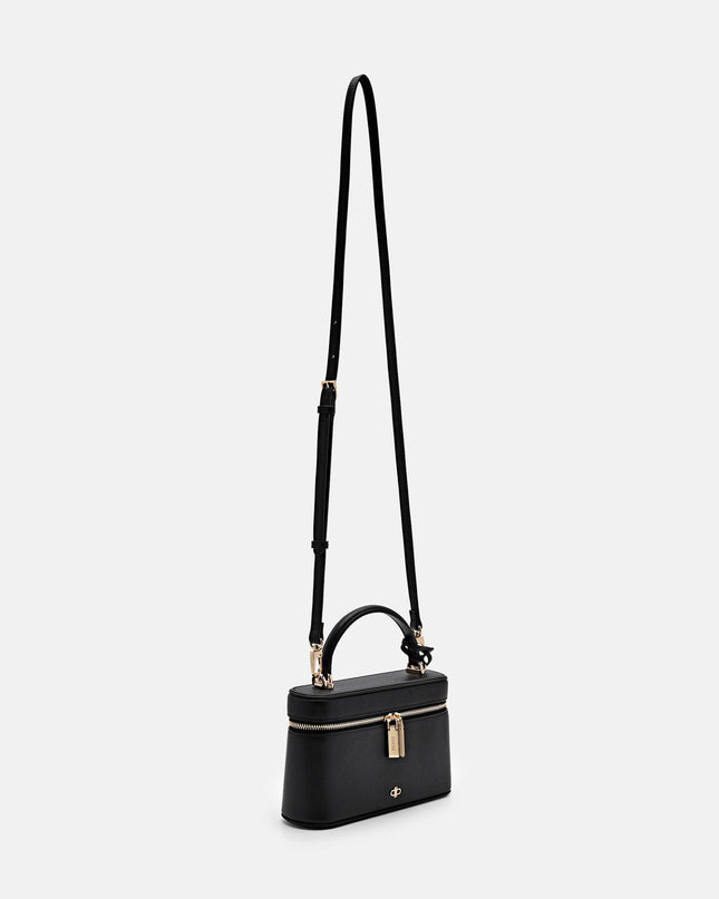 Ari Leather Shoulder Bag - Black