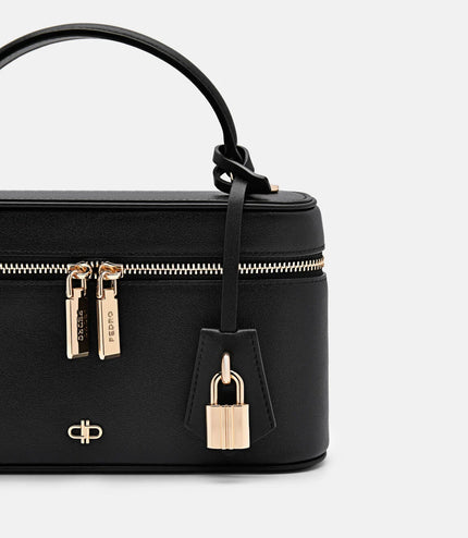 Ari Leather Shoulder Bag - Black