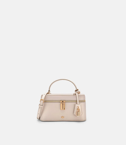 Ari Leather Shoulder Bag - Champagne