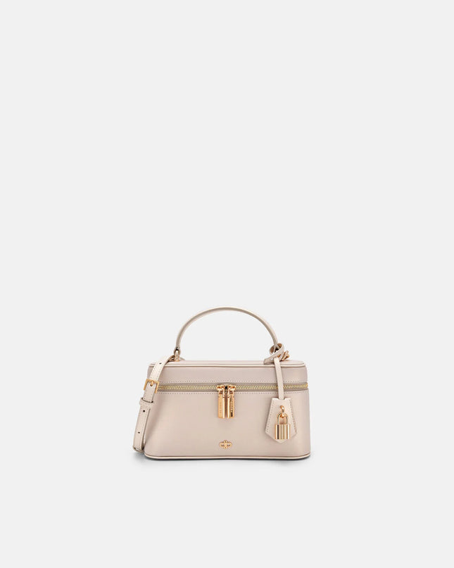 Ari Leather Shoulder Bag - Champagne