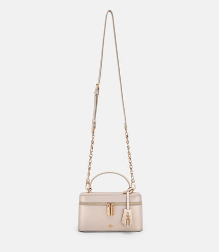 Ari Leather Shoulder Bag - Champagne