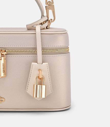 Ari Leather Shoulder Bag - Champagne