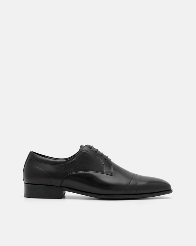 Leather Derby Shoes - Black
