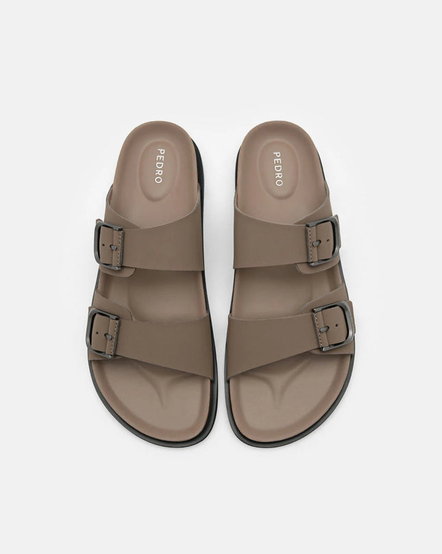Men's Helix Slide Sandals - Dark Taupe