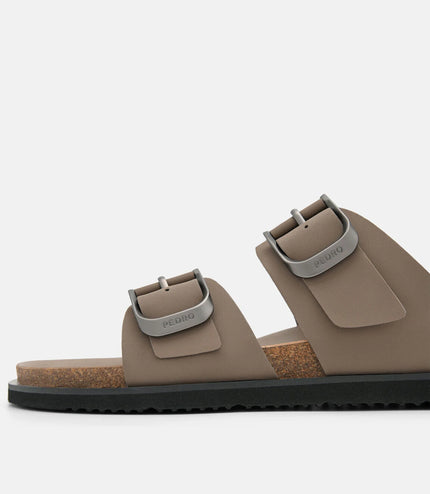 Men's Helix Slide Sandals - Dark Taupe