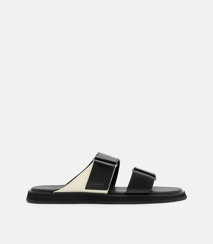 Velcro Slide Sandals - Black