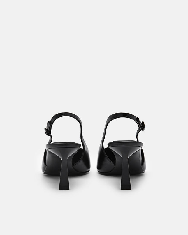 PEDRO Studio Leather Slingback Pumps - Black