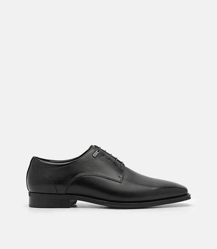 Leather Derby Shoes - Black