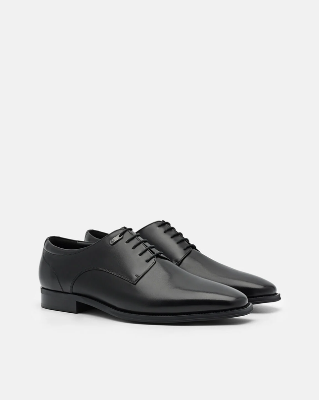 Leather Derby Shoes - Black
