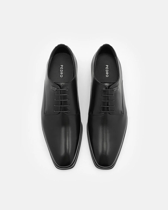 Leather Derby Shoes - Black