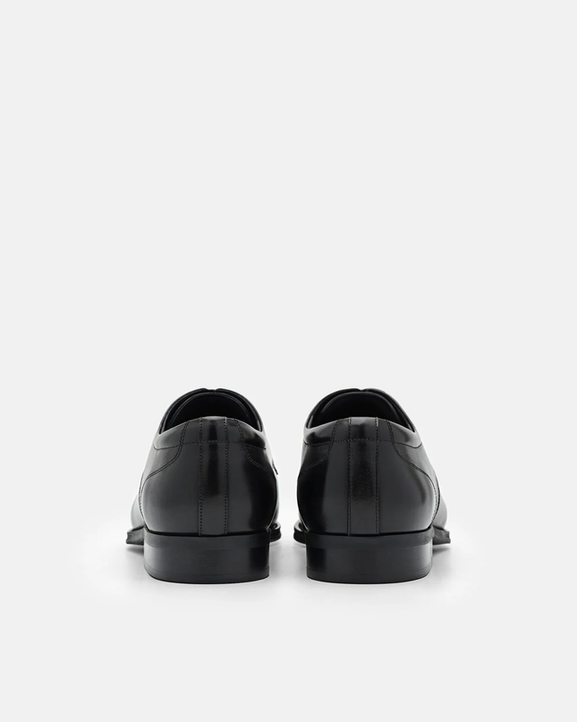 Leather Derby Shoes - Black