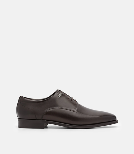 Leather Derby Shoes - Brown
