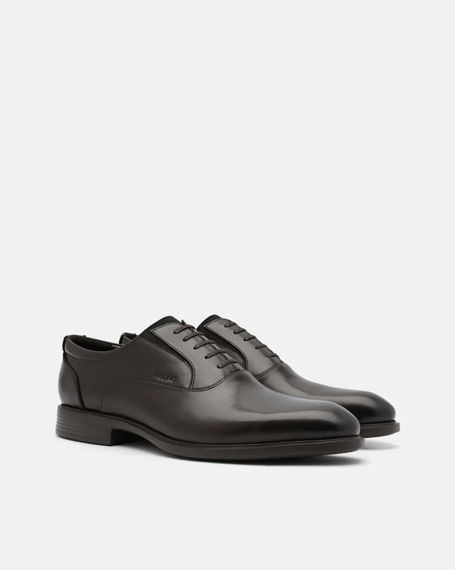 Altitude Leather Oxford Shoes - Dark Brown