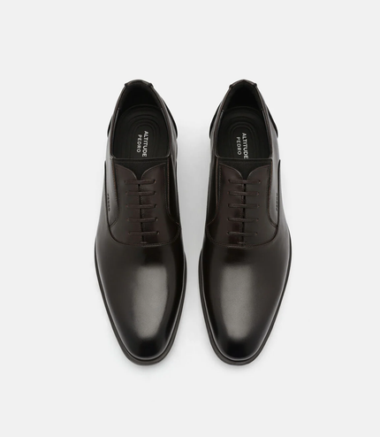 Altitude Leather Oxford Shoes - Dark Brown