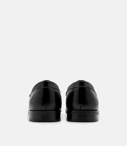 Keith Leather Penny Loafers - Black