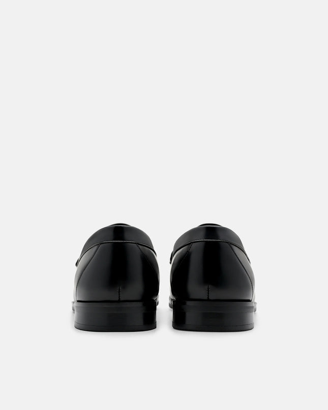 Keith Leather Penny Loafers - Black