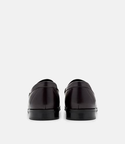 Keith Leather Penny Loafers - Mahogany