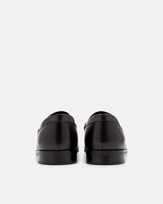 Keith Leather Penny Loafers - Mahogany