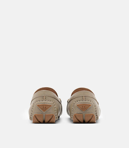 Leather Penny Driving Shoes - Taupe