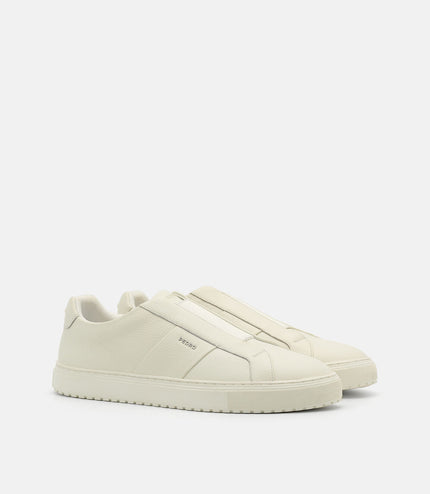 Leather Court Sneakers - Chalk