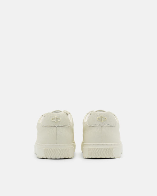 Leather Court Sneakers - Chalk