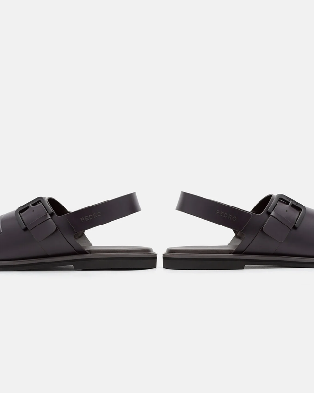Backstrap Sandals - Dark Brown