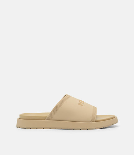 Rubber Slide Sandals - Sand