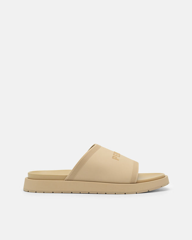 Rubber Slide Sandals - Sand