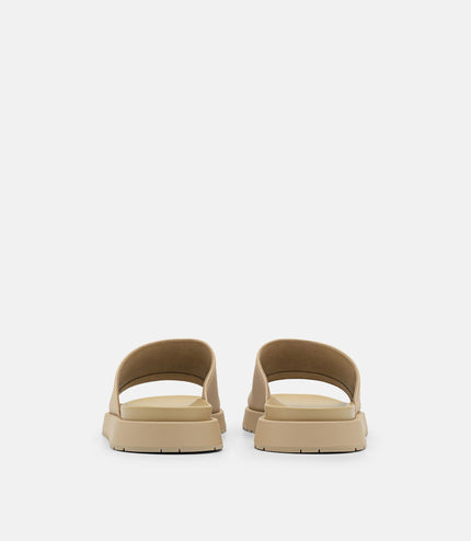 Rubber Slide Sandals - Sand