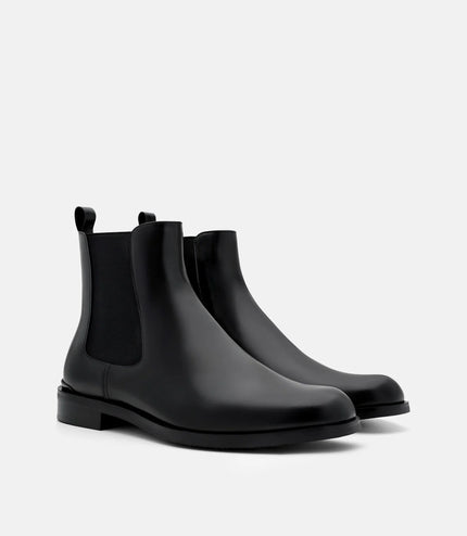 Chace Leather Chelsea Boots - Black