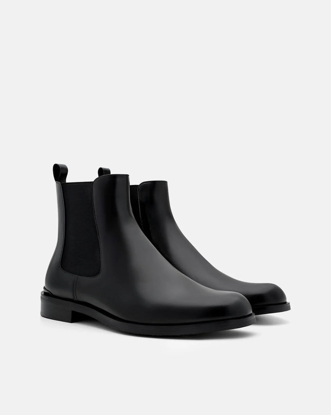 Chace Leather Chelsea Boots - Black