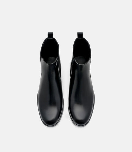 Chace Leather Chelsea Boots - Black