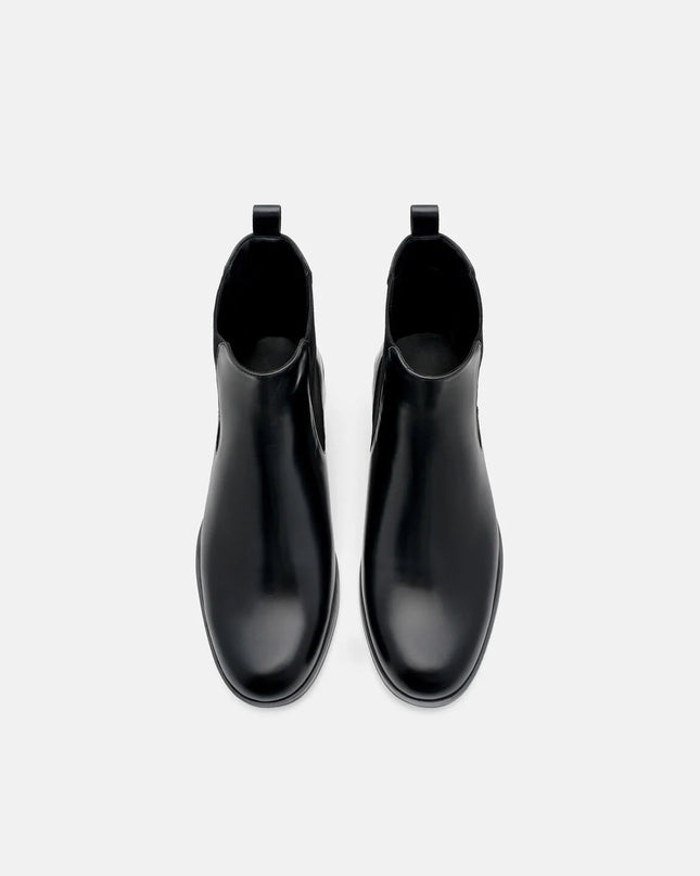 Chace Leather Chelsea Boots - Black