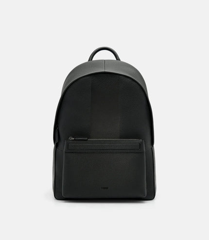 James Leather Backpack - Black