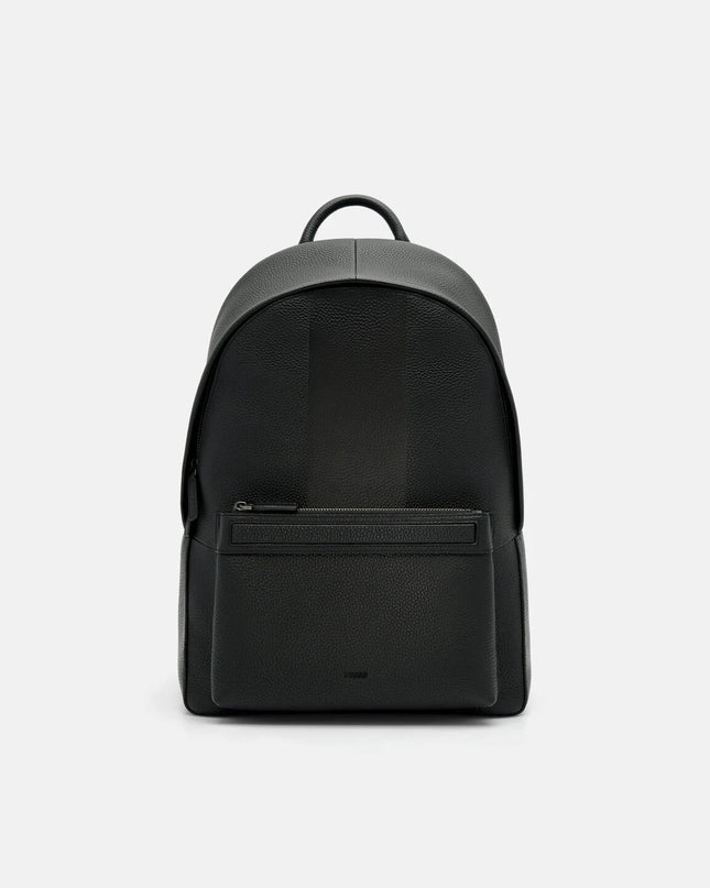 James Leather Backpack - Black