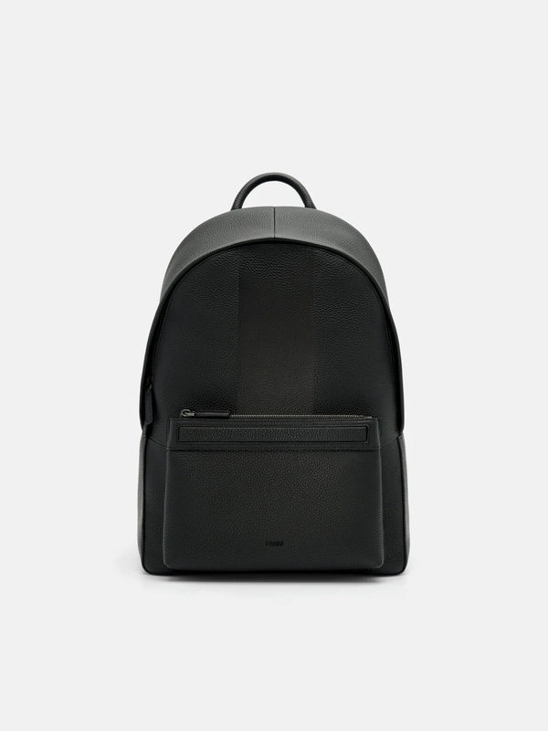 James Leather Backpack - Black