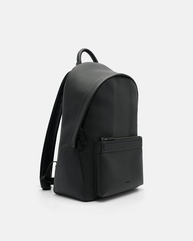 James Leather Backpack - Black
