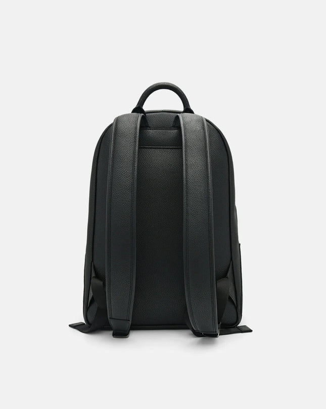 James Leather Backpack - Black