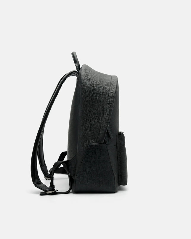 James Leather Backpack - Black