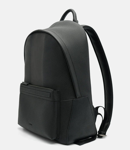 James Leather Backpack - Black