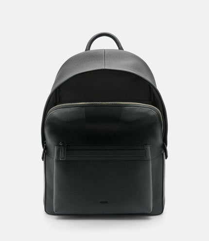 James Leather Backpack - Black