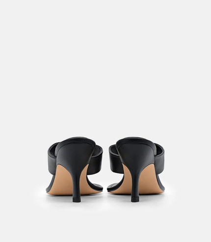 Thong Heel Sandals - Black