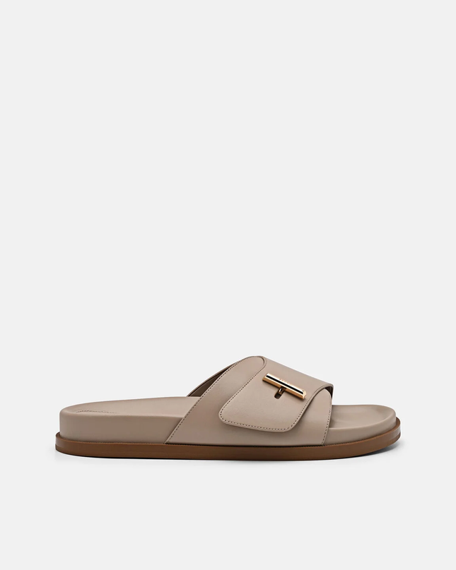 Demi Slide Sandals - Taupe