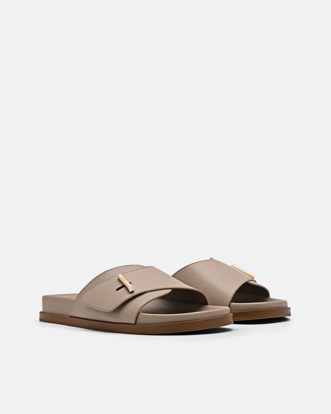 Demi Slide Sandals - Taupe
