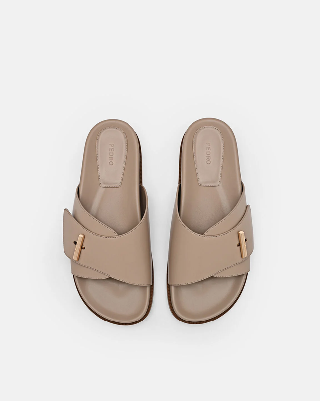 Demi Slide Sandals - Taupe