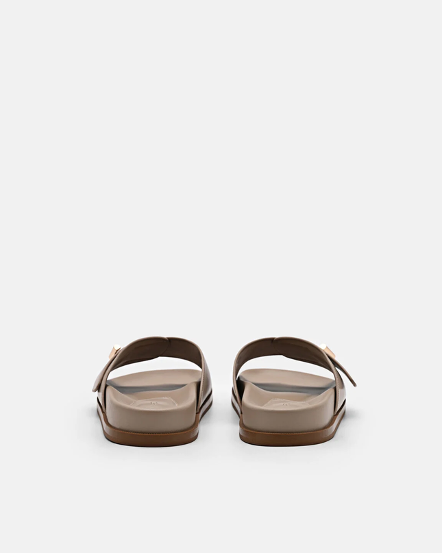 Demi Slide Sandals - Taupe